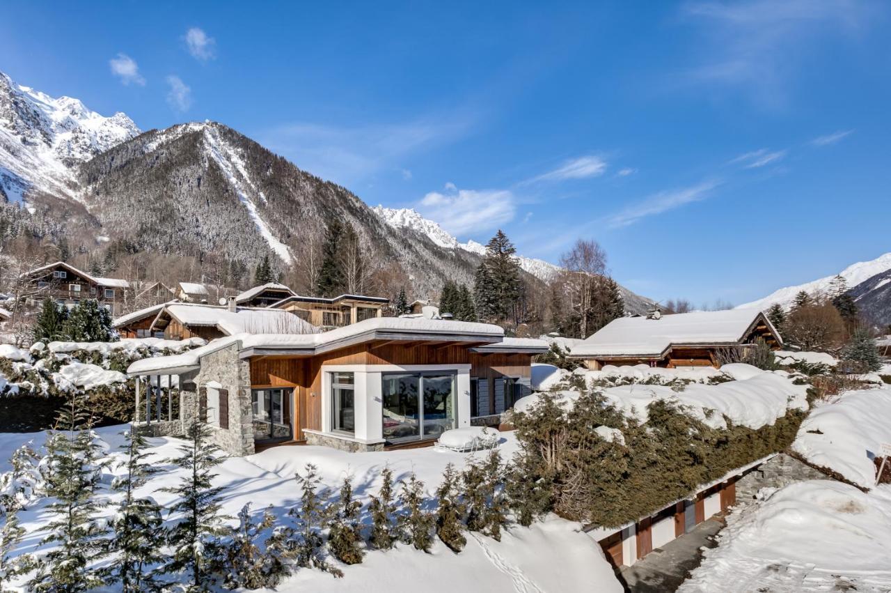 Chalet Safari. Face Au Mont-Blanc. Chamonix Buitenkant foto